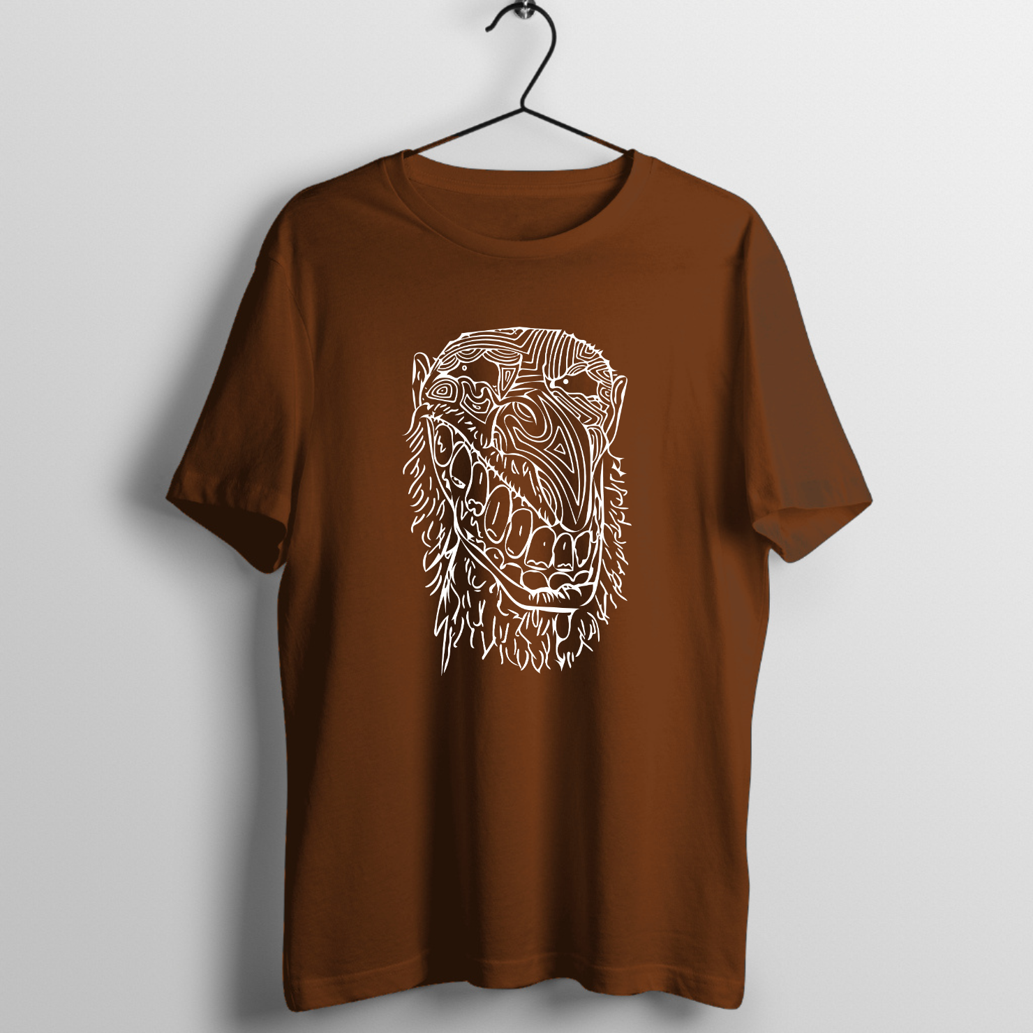 Electric guitarist playing on stage graphic print on premium rock music graphic t-shirt - Front Mockup