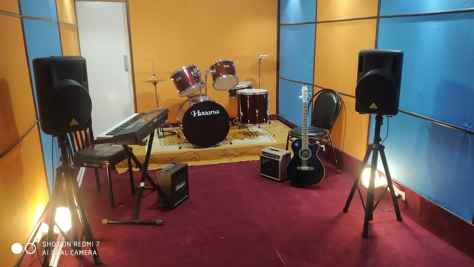 At Prosperity Recording studio Cum Jamming Room