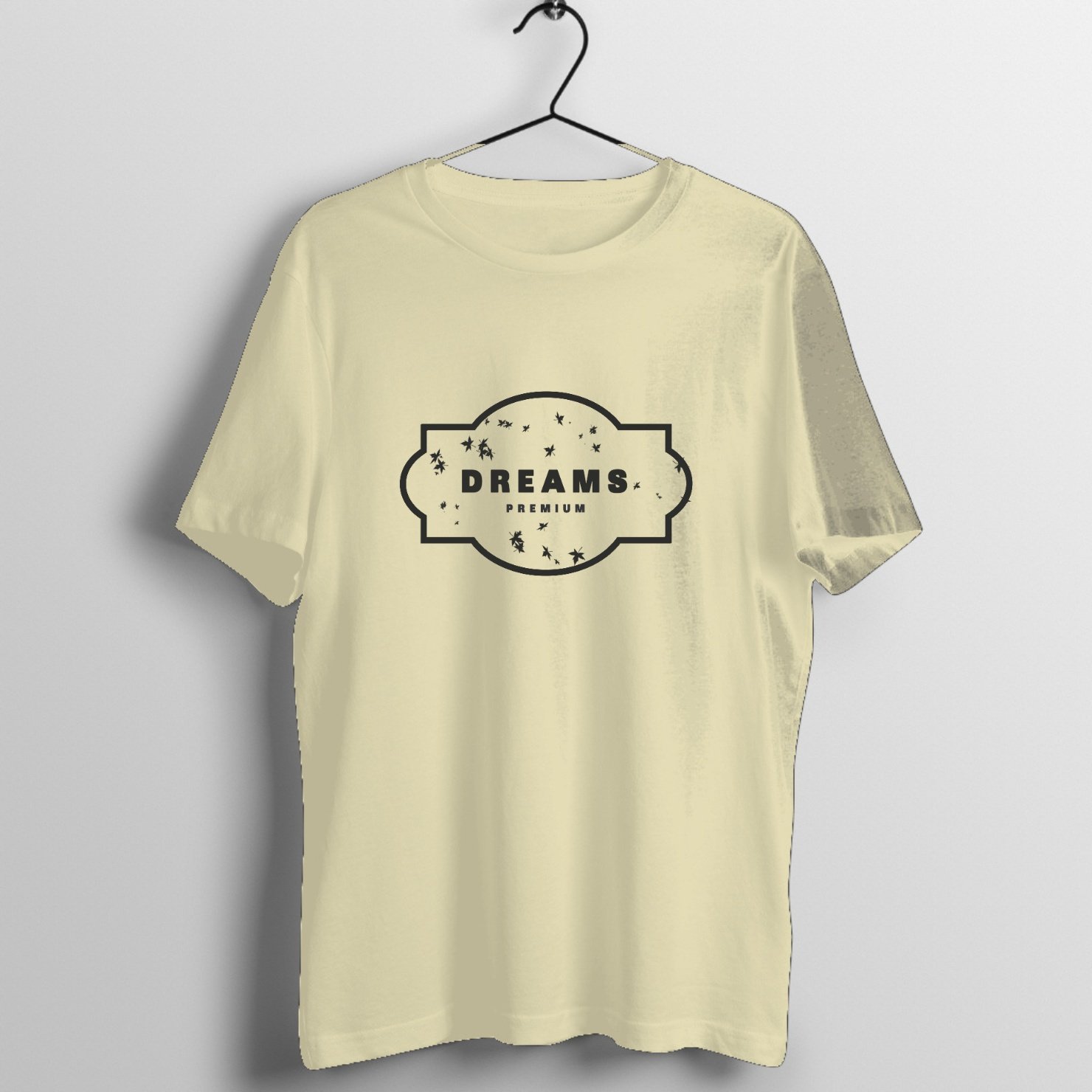 Desert Mirage Stoner Rock Graphic T-Shirt printed on premium rock music graphic t-shirt - Front Mockup
