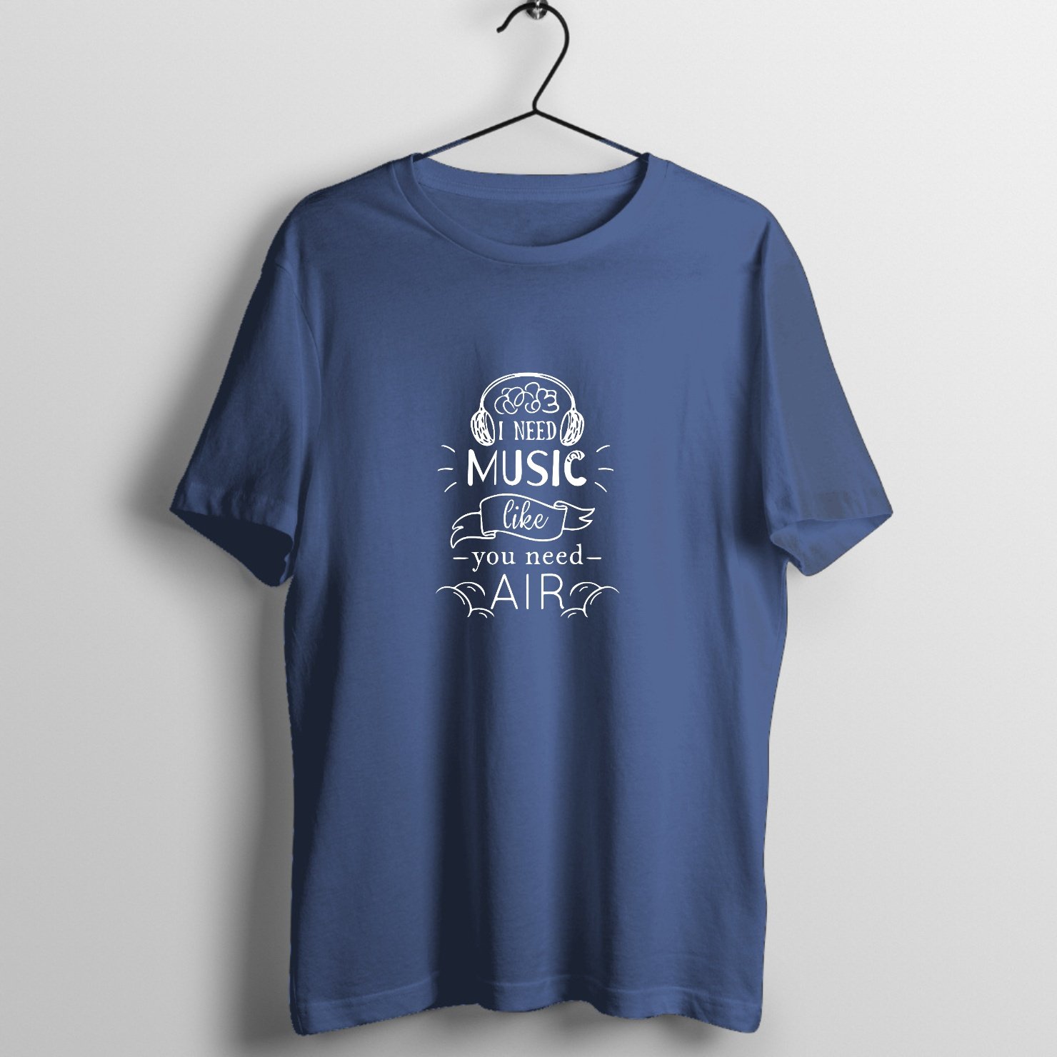 Midnight Chorus Gothic Rock - Vintage Series Graphic T-Shirt printed on premium rock music graphic t-shirt - Front Mockup